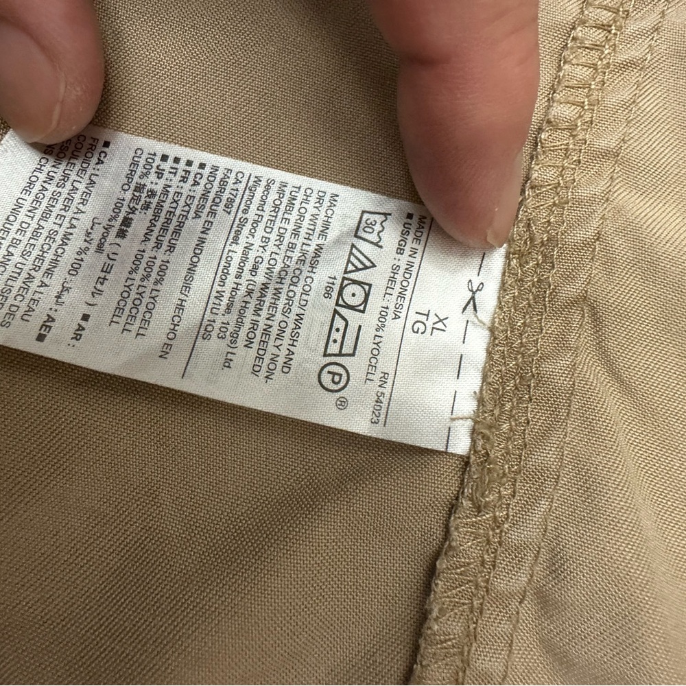Gap Beige Utility Jacket With Pockets - image 4